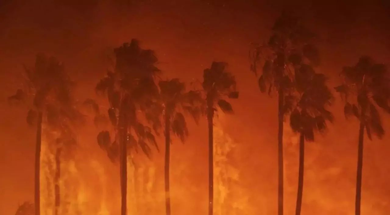 【加州再起山火！】洛杉矶周边两场大火肆虐, 数万人今晨紧急疏散 火势完全失控 正逼近洛杉矶人口密集区