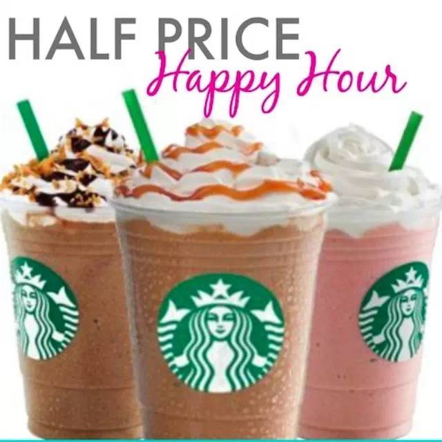Nationwide | Starbucks happy hour returns-Frappuccino at half price!